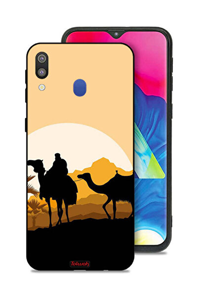 Tolwak غطاء حماية لهاتف سامسونج جالكسي M20 برسومات جمال في الصحراء