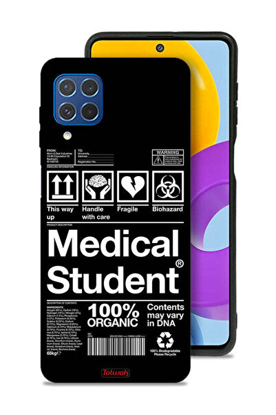 Tolwak غطاء حماية لهاتف سامسونج جالاكسي M62، ملصق طالب الطب