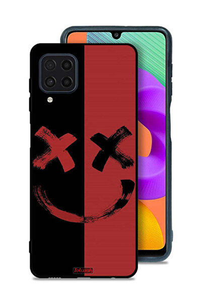 Tolwak Samsung Galaxy M22 Protective Case Cover Marshmallow Art Pattern