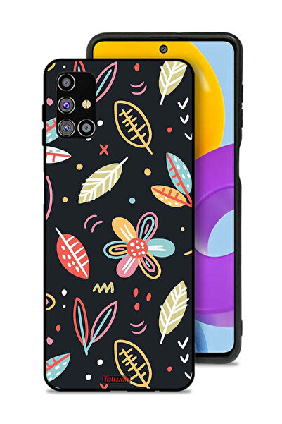 Tolwak غطاء حماية لهاتف سامسونج جالاكسي M31s بطبعة زهور وأوراق فنية تجريدية