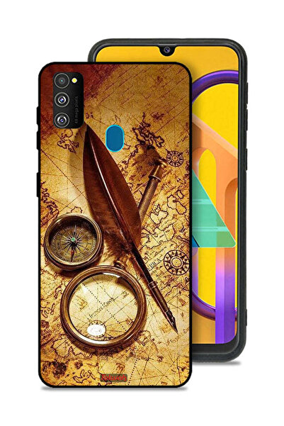 Tolwak غطاء حماية بتصميم بوصلة عتيقة من سامسونج جالكسي M30s