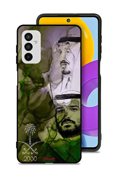 Tolwak غطاء حماية لهاتف سامسونج جالاكسي M52 5G، ملصق فني للملك سلمان وولي الع...