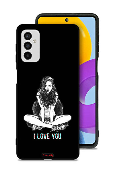Tolwak غطاء حماية لهاتف سامسونج جالاكسي M52 5G برسومات "أحبك"