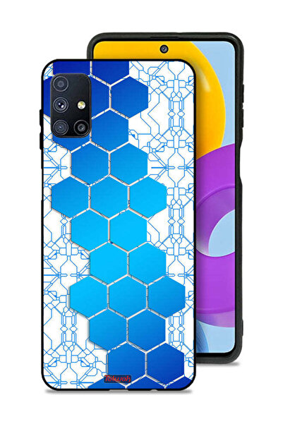 Tolwak غطاء حماية لهاتف سامسونج جالاكسي M51 بأيقونات سداسية الشكل على شكل خلي...