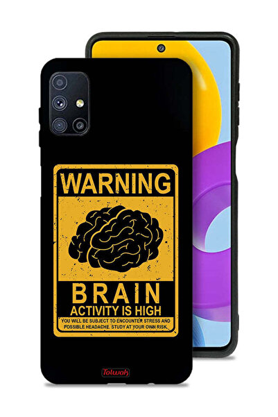 Tolwak غطاء حماية لهاتف Samsung Galaxy M51 تحذير من ارتفاع نشاط الدماغ