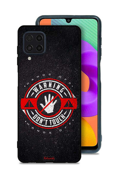 Tolwak Samsung Galaxy M22 Protective Case Cover Warning Do Not Touch