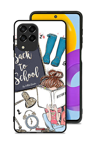 Tolwak غطاء حماية لهاتف سامسونج جالاكسي M53 - فتاة العودة إلى المدرسة تقرأ ال...