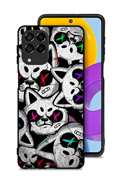 Tolwak غطاء حماية لهاتف سامسونج جالاكسي M53 بنقشة قطط مارشميلو