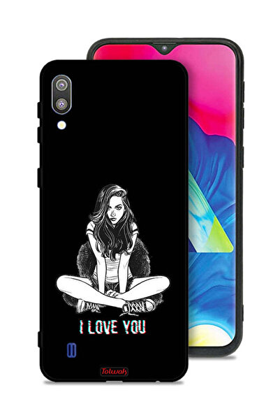 Tolwak غطاء حماية لهاتف سامسونج جالكسي M10 - فن "أحبك"