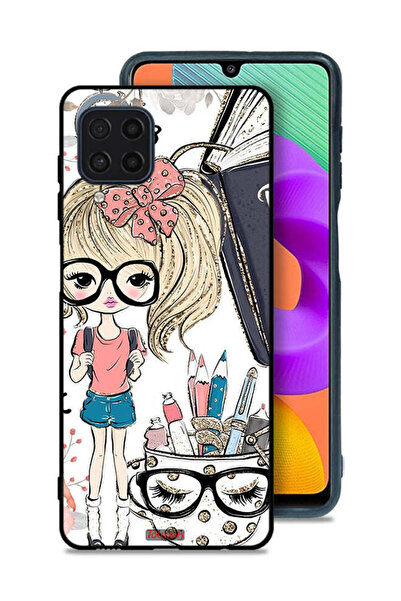 Tolwak Samsung Galaxy M32 4G Protective Case Cover Unicorn Girl Art