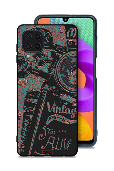 Tolwak Samsung Galaxy M32 4G Protective Case Cover Vintage Motorbike