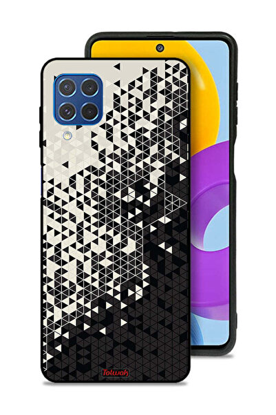 Tolwak غطاء حماية لهاتف سامسونج جالاكسي M62 بنمط مثلث فني رقمي