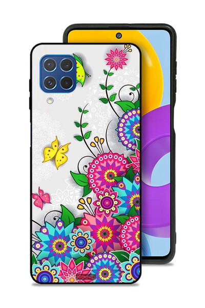 Tolwak غطاء حماية لهاتف سامسونج جالاكسي F62 - زهور ماندالا