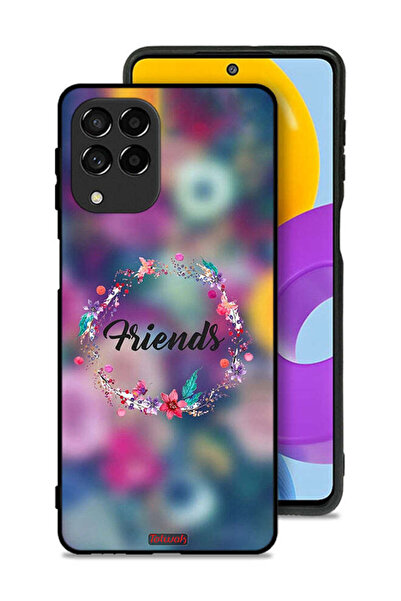 Tolwak غطاء حماية لهاتف سامسونج جالاكسي M53 بتصميم خاتم أصدقاء الزهور