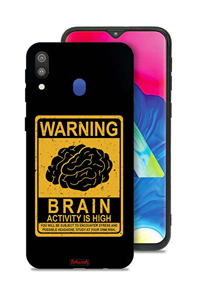 Tolwak غطاء حماية لهاتف Samsung Galaxy M20 تحذير من ارتفاع نشاط الدماغ