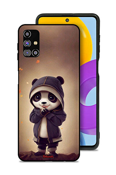 Tolwak غطاء حماية لهاتف سامسونج جالاكسي M31s بتصميم الباندا الصغير اللطيف