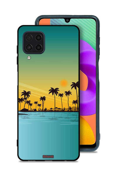 Tolwak Samsung Galaxy M22 Protective Case Cover Scenery Abstract Art