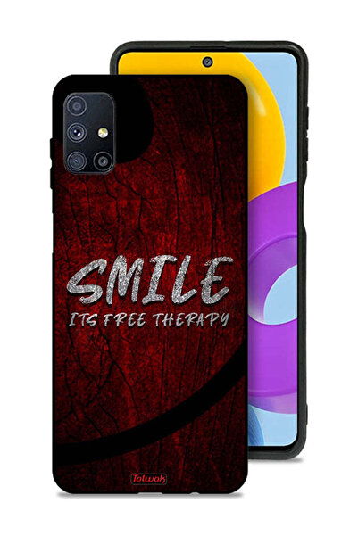 Tolwak Samsung Galaxy M51 Protective Case Cover Smile Its Free Therapy
