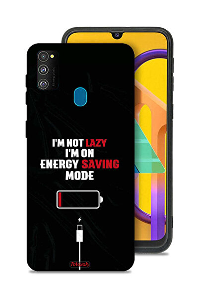 Tolwak غطاء حماية لهاتف سامسونج جالكسي M30s - أنا لست كسولاً، أنا في وضع توفي...