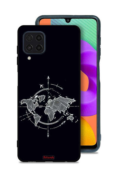 Tolwak غطاء حماية لهاتف سامسونج جالاكسي F22 بتصميم فن البوصلة