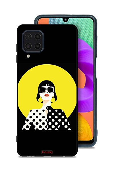 Tolwak Samsung Galaxy M32 4G Protective Case Cover Stylish Girl Art