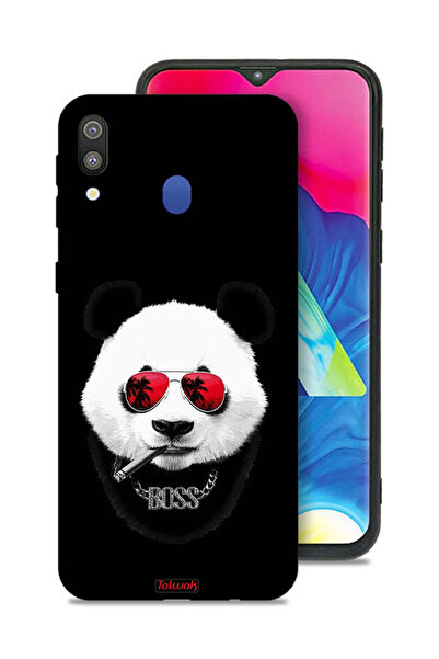 Tolwak غطاء حماية لهاتف سامسونج جالكسي M20 بتصميم بوس باندا
