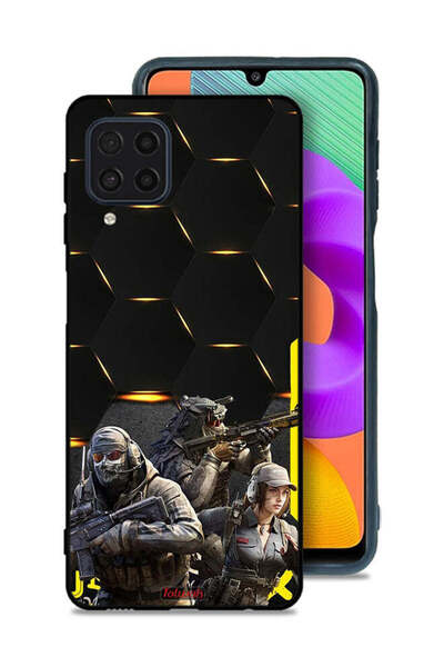 Tolwak Samsung Galaxy M22 Protective Case Cover Cyberpunk Wallpaper