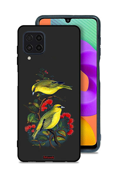 Tolwak Samsung Galaxy M22 Protective Case Cover Birds