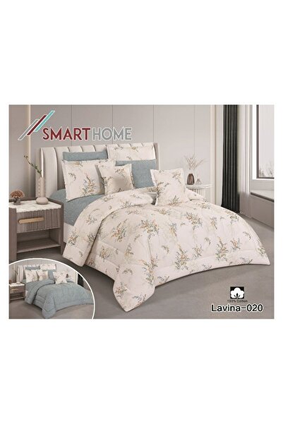 smart home Double-sided comforter set, 8-piece comforter with a comfortable inner filling, 250x230cm
