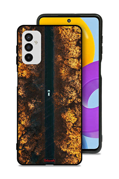 Tolwak غطاء حماية لهاتف سامسونج جالاكسي M52 5G بتصميم طريق في أشجار الخريف