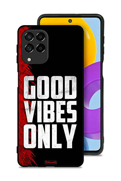 Tolwak Samsung Galaxy M53 Protective Case Cover Good Vibes Only