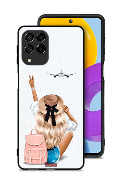 Tolwak غطاء حماية لهاتف سامسونج جالاكسي M53 - فتاة تحب السفر