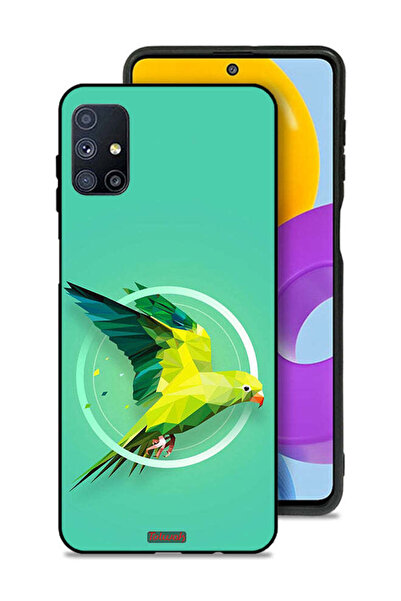 Tolwak غطاء حماية لهاتف سامسونج جالاكسي M51 بطبعة فن تجريدي ببغاء