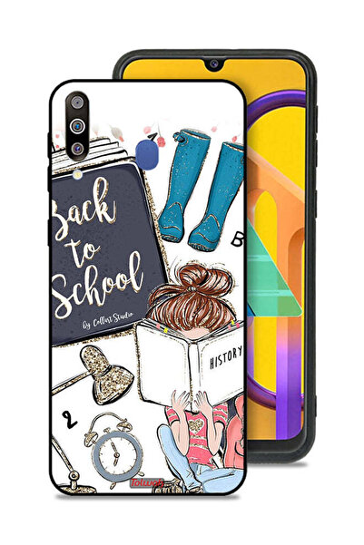 Tolwak غطاء حماية لهاتف سامسونج جالاكسي M30 بتصميم فتاة العودة إلى المدرسة تق...