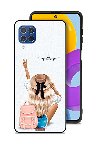 Tolwak غطاء حماية لهاتف سامسونج جالكسي M62 بتصميم فتاة تحب السفر