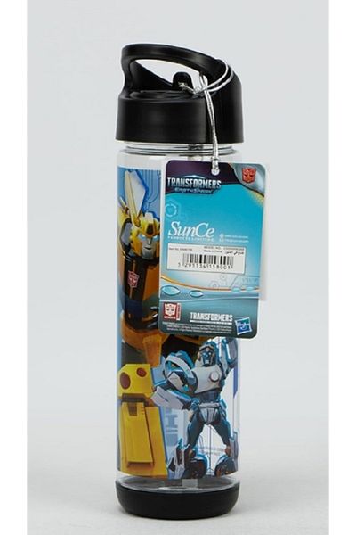 SUNCE Transformers Earthspark Plastic Water Bottle with Straw Multicolor 500ml