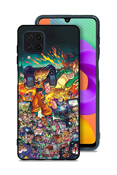 Tolwak Samsung Galaxy M32 4G Protective Case Cover Gamer Art Doodles