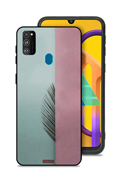 Tolwak Samsung Galaxy M30s Protective Case Cover Half Leaves