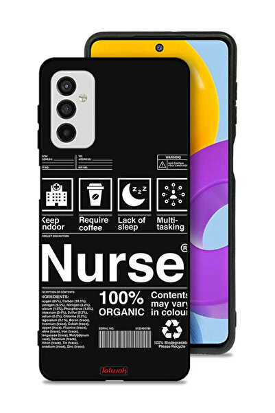 Tolwak غطاء حماية لهاتف سامسونج جالاكسي M52 5G، ملصق ممرضة