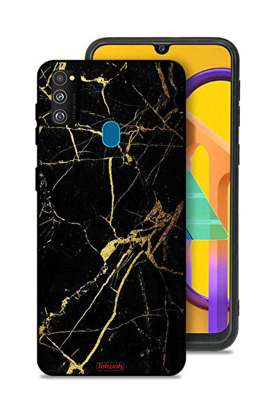 Tolwak غطاء حماية لهاتف سامسونج جالاكسي M30s - رخامي متصدع