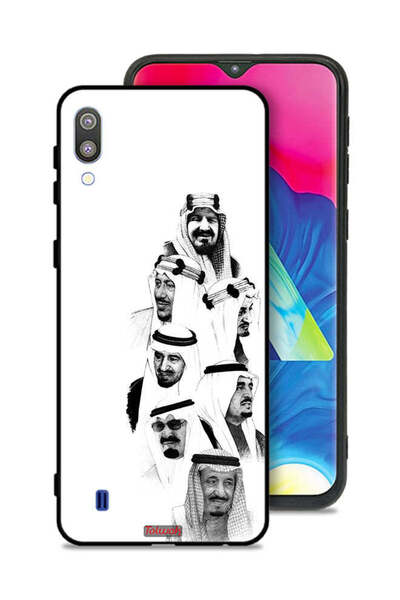 Tolwak غطاء حماية لهاتف سامسونج جالكسي M10 - فن ملوك السعودية - أبيض وأسود