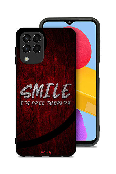 Tolwak Samsung Galaxy M33 Protective Case Cover Smile Its Free Therapy