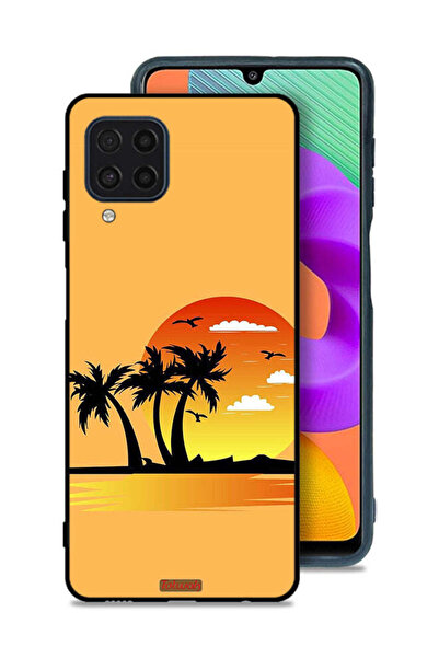 Tolwak Samsung Galaxy M32 4G Protective Case Cover Drawing Abstract Design