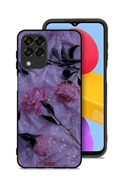 Tolwak غطاء حماية لهاتف سامسونج جالاكسي M33 بنقشة ورود لامعة