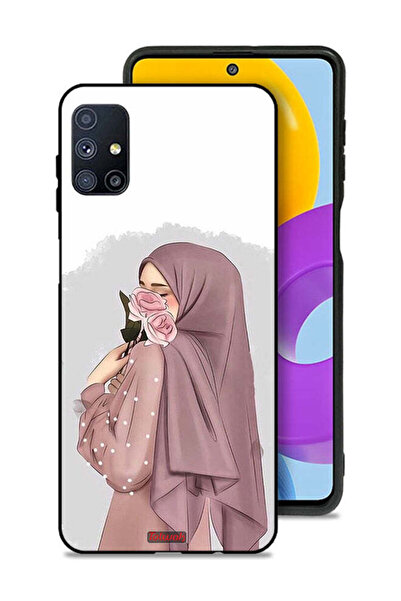 Tolwak غطاء حماية لهاتف سامسونج جالاكسي M51 بتصميم فتاة تحمل ورودًا