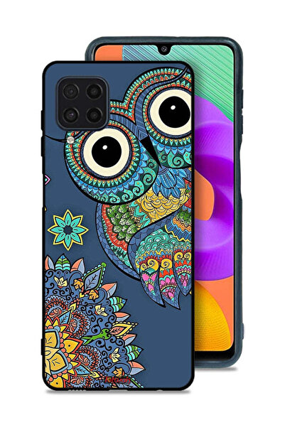 Tolwak Samsung Galaxy M32 4G Protective Case Cover Floral Owl