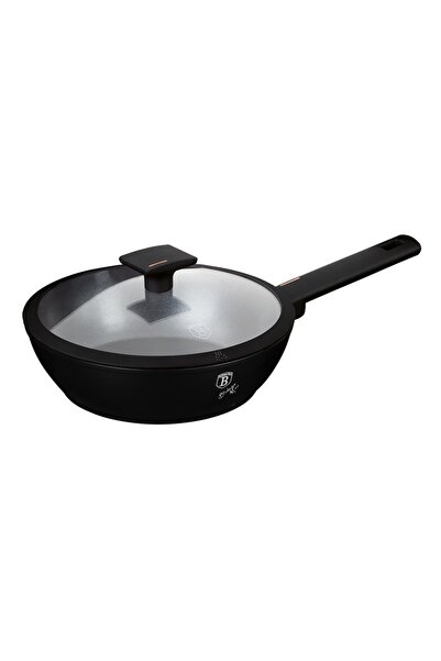 Berlinger Haus Frying pan with lid, 24 cm, non-stick with titanium Monaco Col...