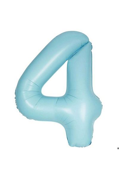Mini Parti Mini Party Store Foil Retro Blue Color Balloon 40 cm