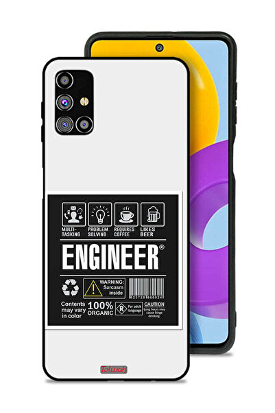Tolwak غطاء حماية لهاتف سامسونج جالاكسي M31s، ملصق المهندس