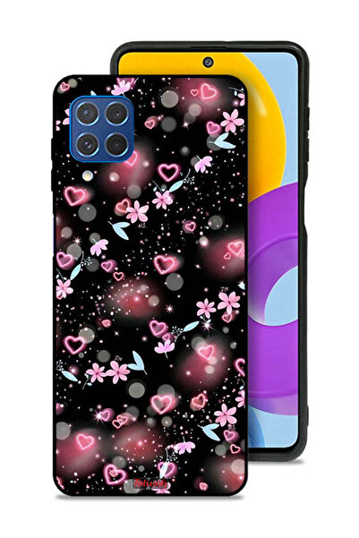Tolwak غطاء حماية لهاتف سامسونج جالاكسي F62 بنقشة قلوب وأزهار صغيرة